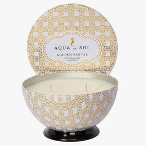 Aqua de Soi Golden Santal Soy Candle Two Wick Candle